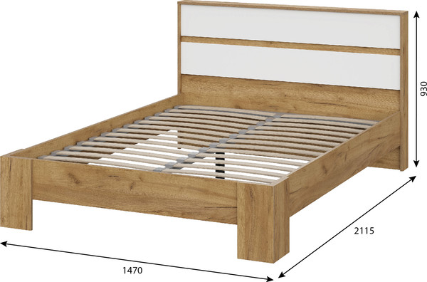 Полуторная кровать Тащи в дом Люмо КР 02 1470х928х2114