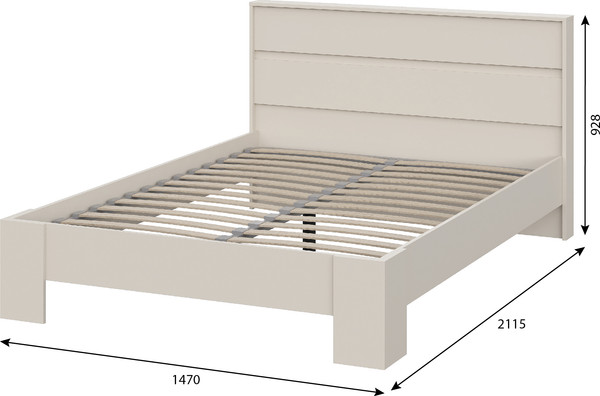 Полуторная кровать Тащи в дом Люмо КР 02 1470х928х2114