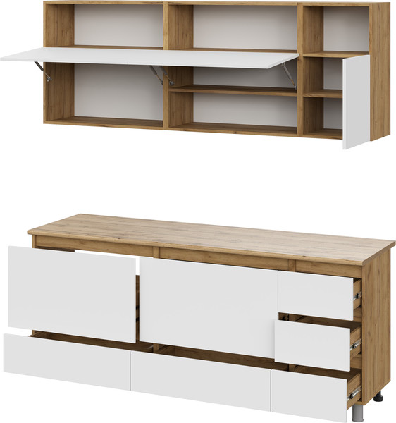 Кухонный гарнитур Тащи в дом Люмо со столешницей 2000х2170х600