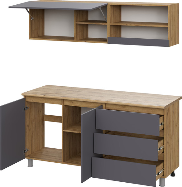 Кухонный гарнитур Тащи в дом Люмо со столешницей 1700х1900х600