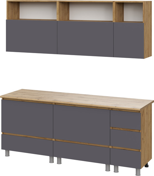 Кухонный гарнитур Тащи в дом Люмо со столешницей 2000х2170х600 - фото