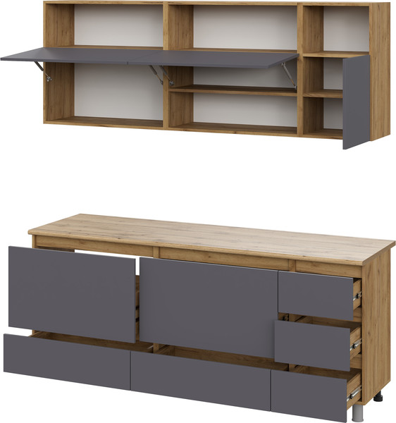 Кухонный гарнитур Тащи в дом Люмо со столешницей 2000х2170х600