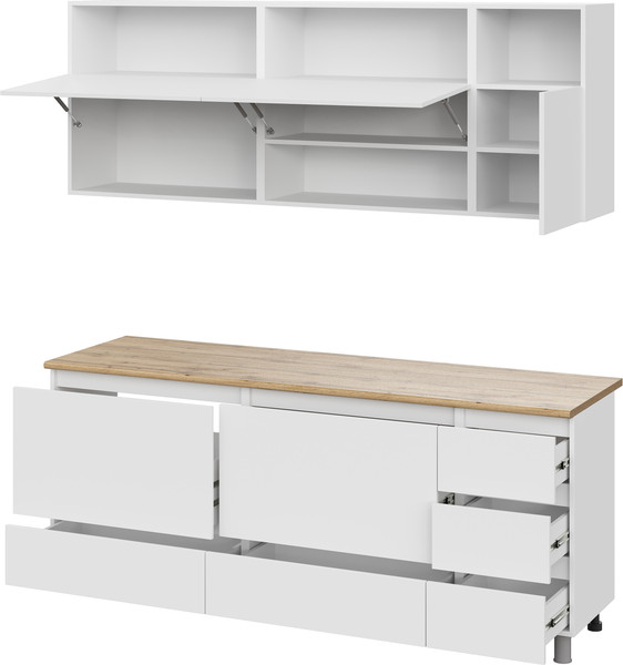 Кухонный гарнитур Тащи в дом Люмо со столешницей 2000х2170х600