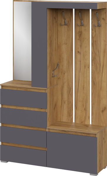 Секция в прихожую Тащи в дом Люмо 1260х1980х353 - фото