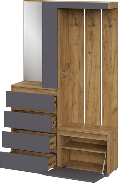 Секция в прихожую Тащи в дом Люмо 1260х1980х353