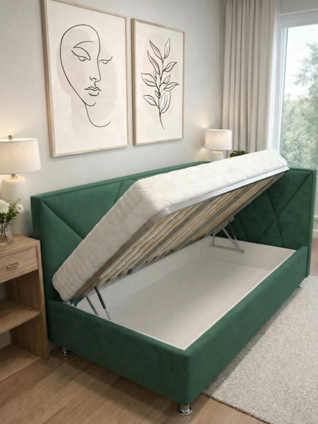 Односпальная кровать Elmax Катания 80x200 угол правый