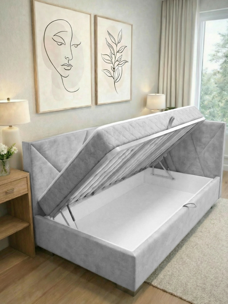 Односпальная кровать Elmax Катания 90x200 угол правый