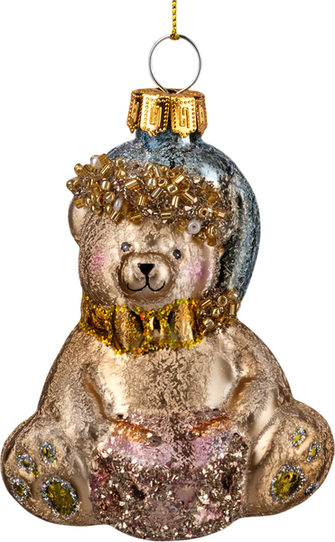 Елочная игрушка Erich Krause Decor. Медвежонок с барабаном / 64411 - фото