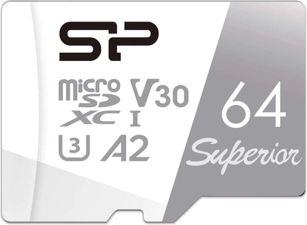 Карта памяти Silicon Power Superior microSDXC 64GB SP064GBSTXDA2V20 - фото