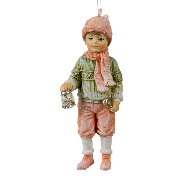 Елочная игрушка Erich Krause Decor. Мальчик с фонарем / 64535 - фото