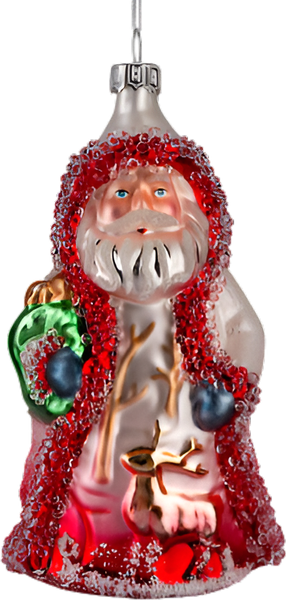 Елочная игрушка Erich Krause Decor. Дед Мороз сверкающий / 64410 - фото