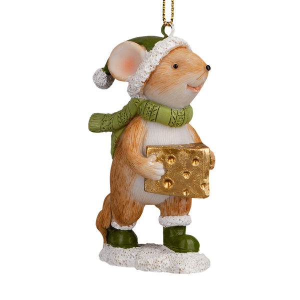 Елочная игрушка Erich Krause Decor. Любитель сыра / 64568 - фото