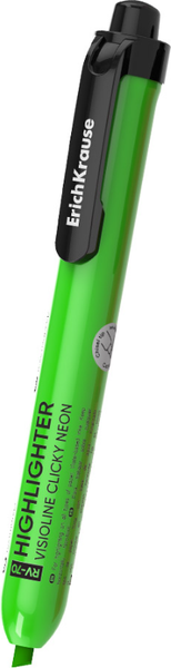 Текстовыделитель Erich Krause Visioline RV-70 Clicky Neon / 65579 - фото