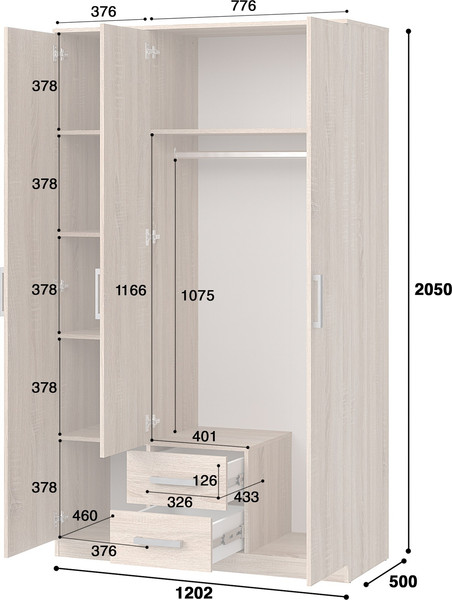 Шкаф Involux Franky / 262H003