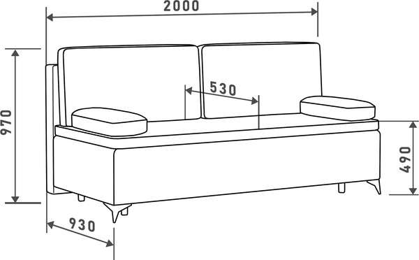 Диван Mio Tesoro Kangas SB3