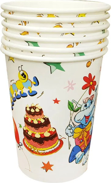 Набор бумажных стаканов Лекс Веселье - фото