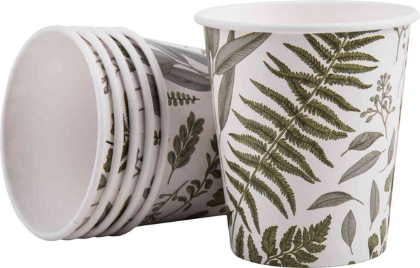 Набор бумажных стаканов Лекс Ботаника - фото