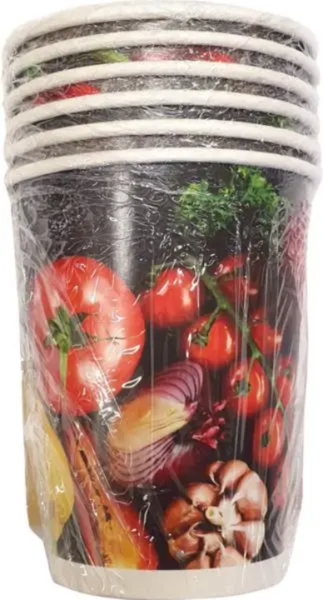 Набор бумажных стаканов Лекс ЗОЖ - фото