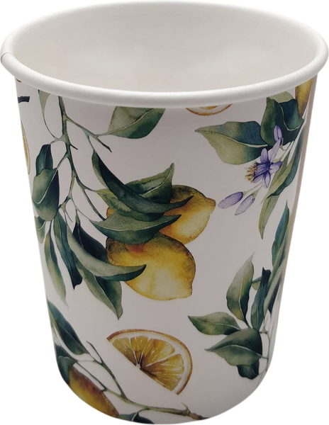 Набор бумажных стаканов Лекс Лимончики - фото