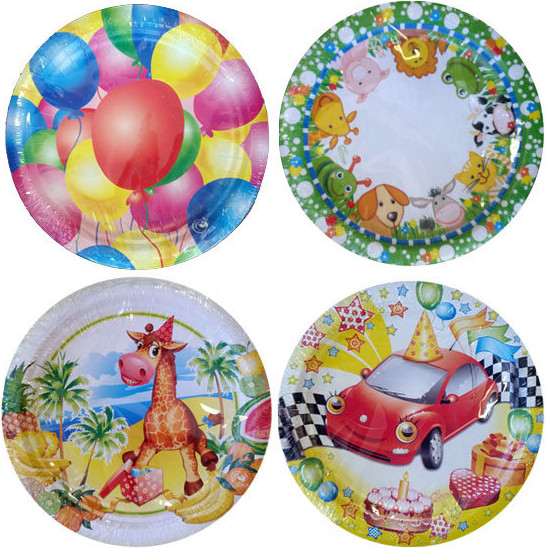 Набор одноразовых тарелок Лекс Детство - фото