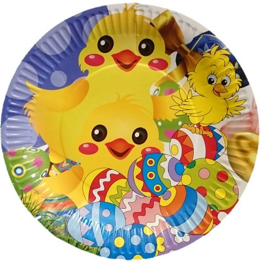 Набор одноразовых тарелок Лекс Пасха - фото