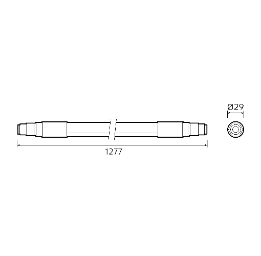 Светильник линейный Gauss Compact IP65 1277x29x29мм 24Вт 2500lm 6500К / 843424324