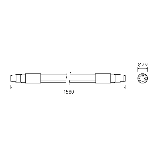 Светильник линейный Gauss Compact IP65 1580x29x29мм 36Вт 3650lm 4000К / 843424236