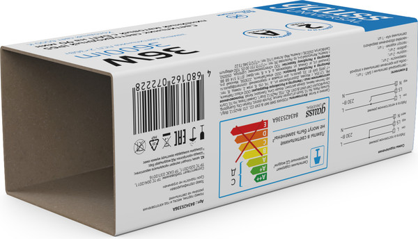 Светильник линейный Gauss Universal IP65 1205x60x56мм 36Вт 3600lm 6500К / 843425336A