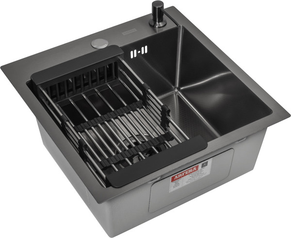 Мойка кухонная Arfeka ECO AR 45x45 N+CL AR+DS AR