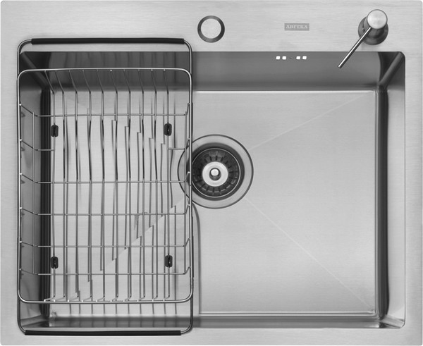 Мойка кухонная Arfeka ECO AR 60x50+CL AR F+DS AR - фото
