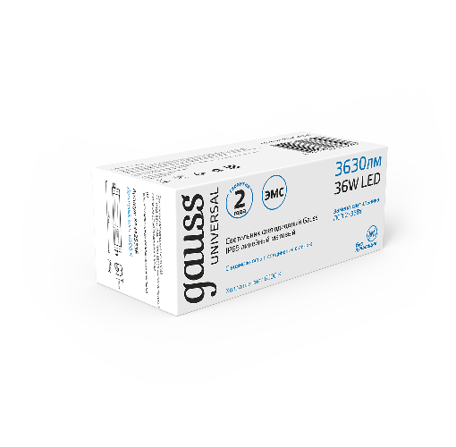 Светильник линейный Gauss Universal IP65 1170x60x55мм 36W 3630lm 6500K / 843425336