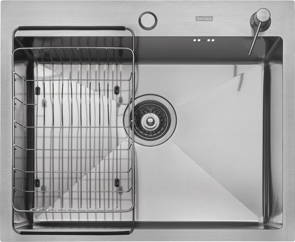 Мойка кухонная Arfeka ECO AR 60x50+CL AR F+DS AR - фото
