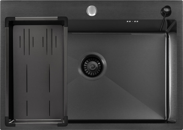 Мойка кухонная Arfeka ECO AR 70x50+CL AR G+DS AR - фото