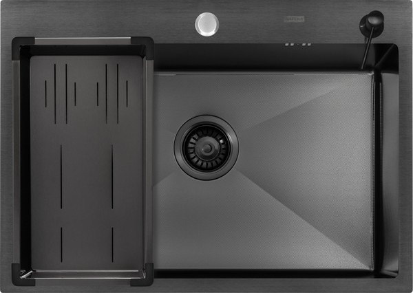 Мойка кухонная Arfeka ECO AR 70x50+CL AR G+DS AR - фото