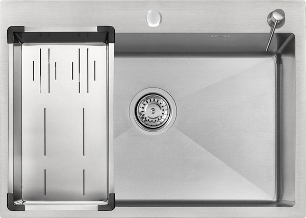 Мойка кухонная Arfeka ECO AR 70x50+CL AR G+DS AR - фото