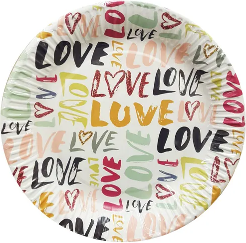 Набор одноразовых тарелок Лекс Valentine5 - фото