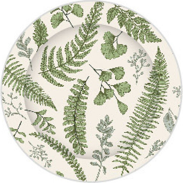 Набор одноразовых тарелок Лекс Ботаника - фото