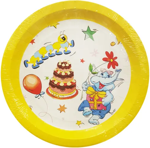 Набор одноразовых тарелок Лекс Веселье - фото