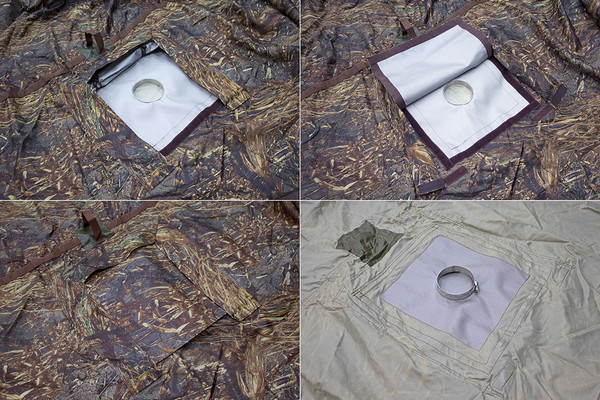 Тент Берег 6х6м с разделкой дымохода 90мм