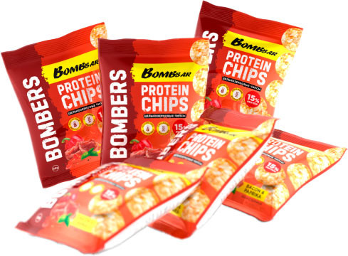 Протеиновые чипсы Bombbar Бекон с паприкой - фото