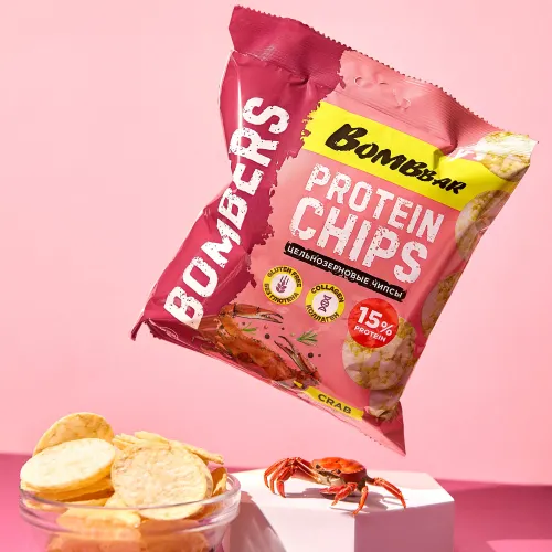 Протеиновые чипсы Bombbar Краб