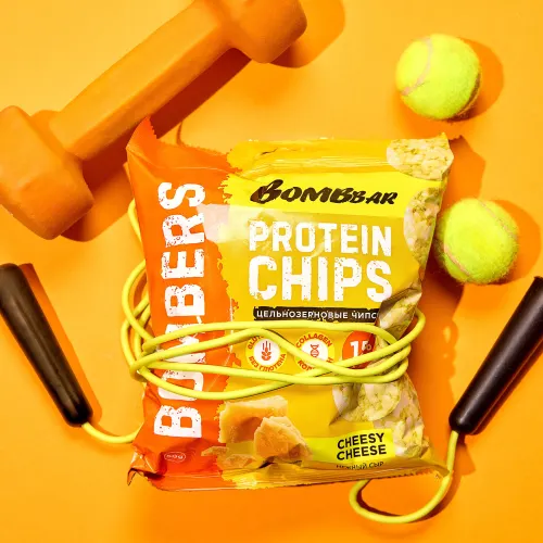 Протеиновые чипсы Bombbar Нежный сыр