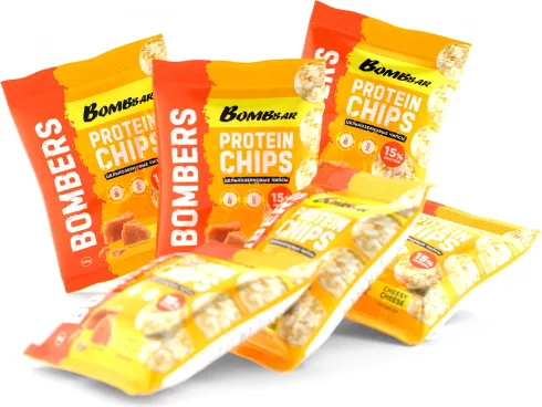 Протеиновые чипсы Bombbar Нежный сыр