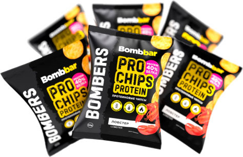 Протеиновые чипсы Bombbar Лобстер - фото