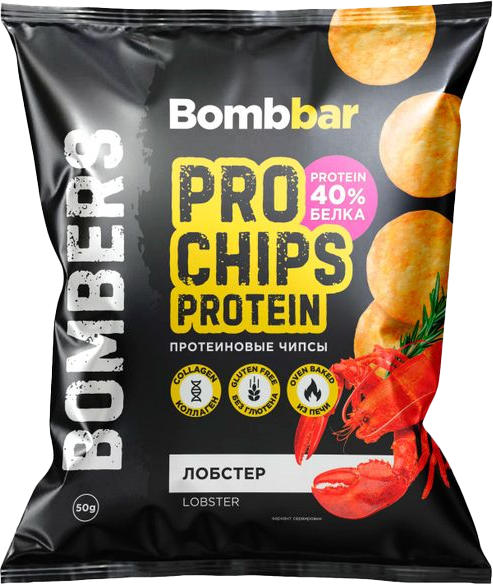 Протеиновые чипсы Bombbar Лобстер