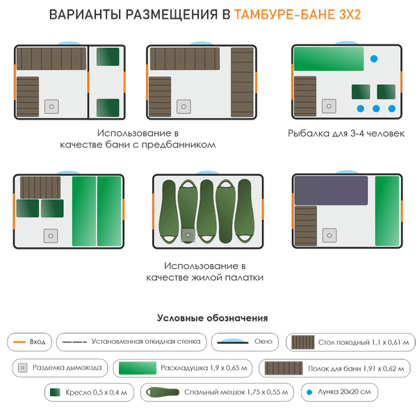 Палатка-баня Берег ПБ-2