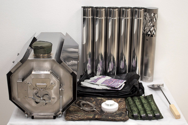 Печь походная Берег Вектор