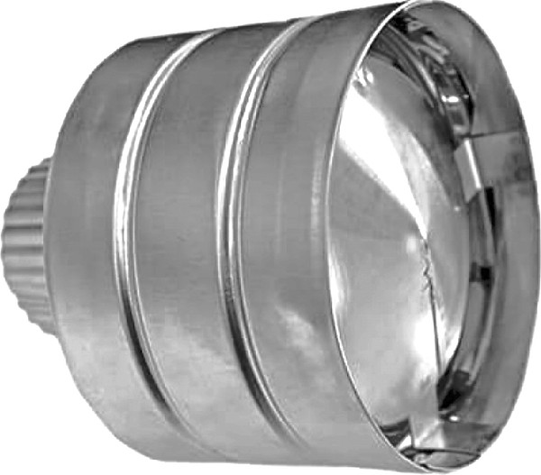 Дефлектор для дымохода Берег 100мм нерж. сталь AISI 430, толщина стенки 0.5мм - фото