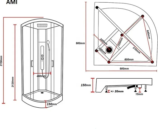 Душевая кабина Parly Ami