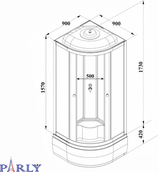 Душевая кабина Parly Bett B921